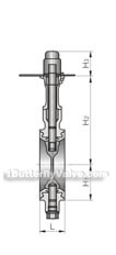 Anti-condensation al-alloy diecasting butterfly valve constructral diagram(pic2)