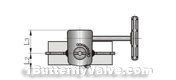 Anti-condensation al-alloy diecasting butterfly valve constructral diagram(pic6)