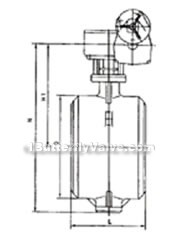 ED（3/6/9）63H-10/16/25/40C、P、R butt welded hard-sealed butterfly valve constructral diagram(pic2)