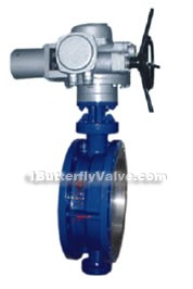 Electric hard-sealed flange butterfly valves