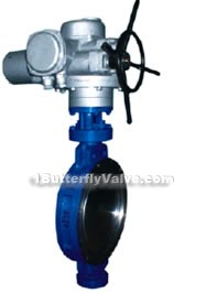 Electric metal hard-sealed wafer butterfly valves