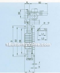 Electric serrate regulate butterfly valve constructral diagram(pic1)