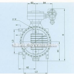 Electric serrate regulate butterfly valve constructral diagram(pic2)