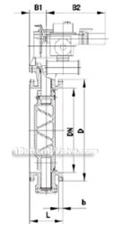 Electric speed control butterfly valve constructral diagram(pic1)