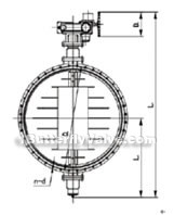 Electric ventilation butterfly valve constructral diagram(pic1)