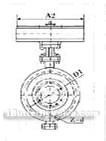 Flange insulation butterfly valve constructral diagram(pic2)