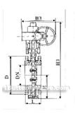 Flange insulation butterfly valve constructral diagram(pic4)