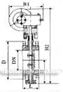 Flange insulation butterfly valve constructral diagram(pic6)