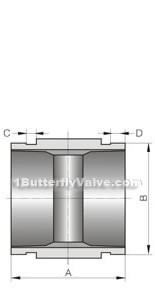 Groove butterfly valve constructral diagram(pic2)