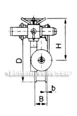 High temperature butterfly valve constructral diagram(pic4)