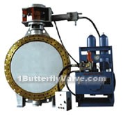 Hydraulic control check butterfly valves