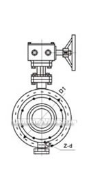 JIS three eccentric hard-sealed flange, wafer butterfly valve constructral diagram(pic4)