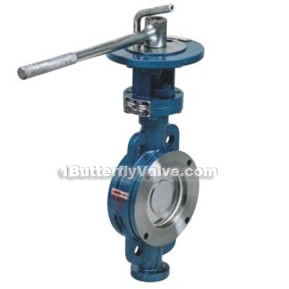 Manual metal hard-sealed wafer butterfly valves