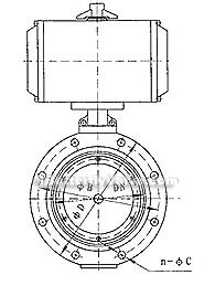 Pneumatic high vacuum butterfly valve constructral diagram(pic1)