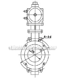 Pneumatic metal hard-sealed wafer butterfly valve constructral diagram(pic1)