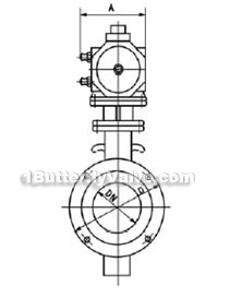 D672X pneumatic single accentric soft-sealed wafer butterfly valve constructral diagram(pic1)