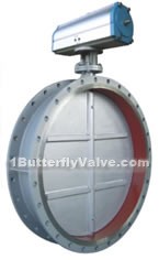 Pneumatic ventilation butterfly valves