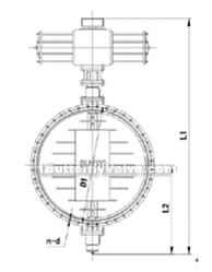 Pneumatic ventilation butterfly valve constructral diagram(pic1)