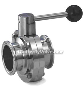 Quick-installed sanitary butterfly valves