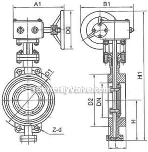 Welding sanitary butterfly valve constructral diagram(pic2)