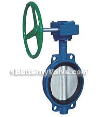 D371X-6/10/16 worm gear soft-sealed wafer butterfly valves