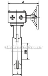 D371X-6/10/16 worm gear soft-sealed wafer butterfly valve constructral diagram(pic2)