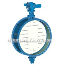 Worm gear ventilation butterfly valves