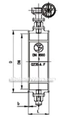 Worm gear ventilation butterfly valve constructral diagram(pic2)